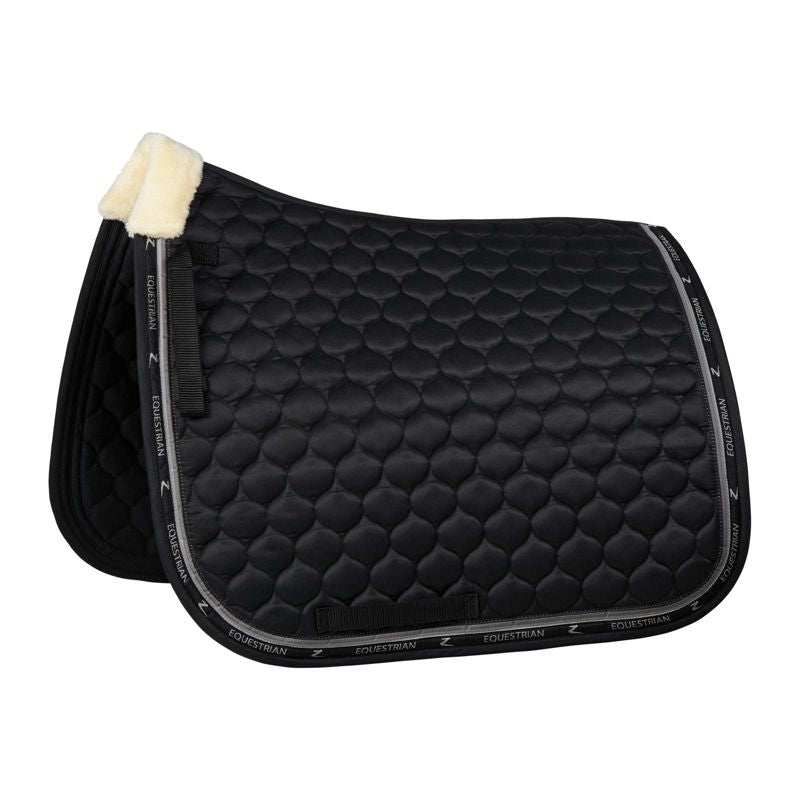 Horze Claremont Dressage Saddle Pad with Faux Fur