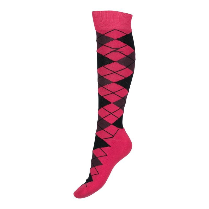 Horze Ladies Alana Checked Winter Socks 6-7.5 Afte