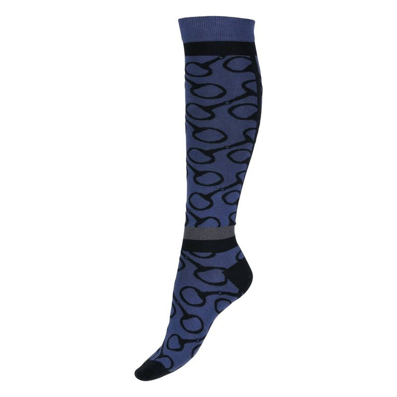 Horze Jacquard Knit Riding Knee Socks 6-7.5 Beetle