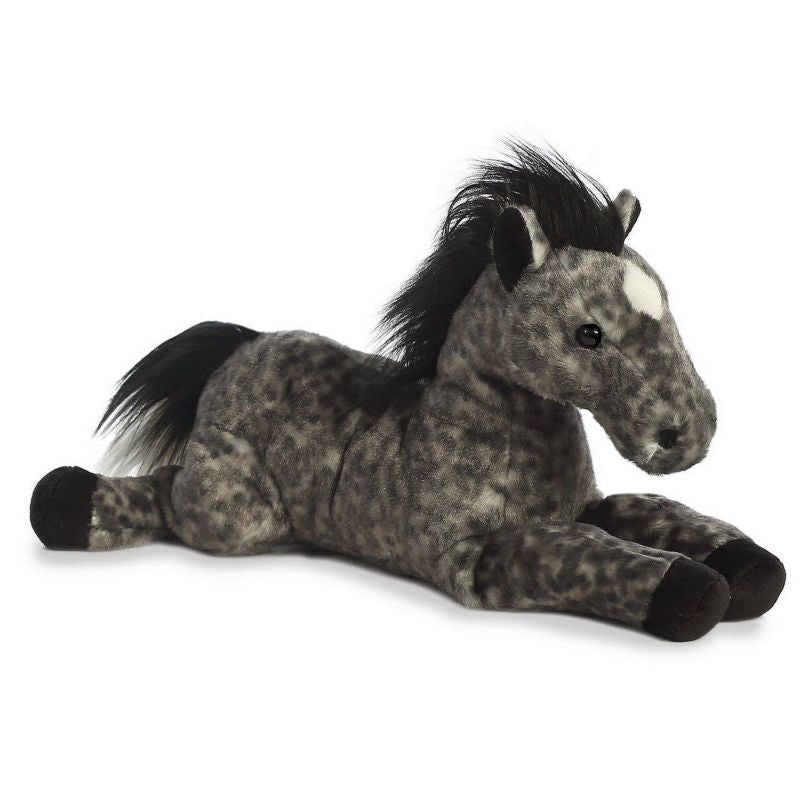Plush Grey Horse 12" Grey