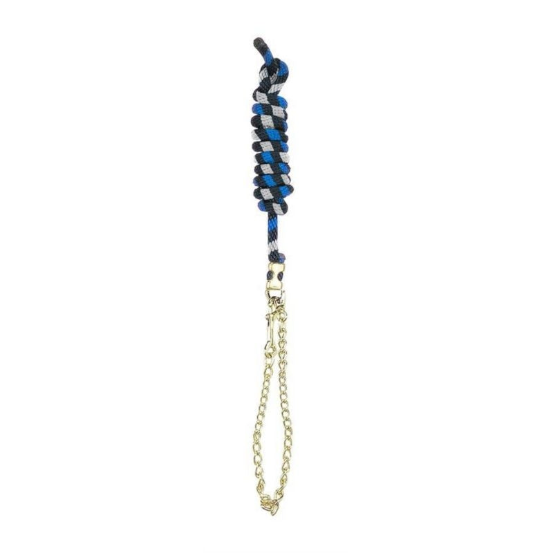Perri's Poly Nylon Lead with 30" Chain 8' Black Royal