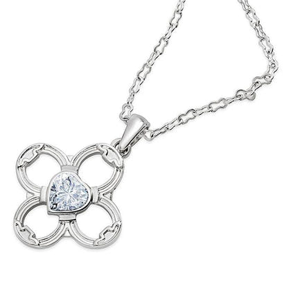 Kelley Horseshoes Black Stone Heart Necklace