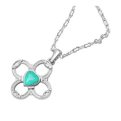 Kelley Horseshoes Black Stone Heart Necklace