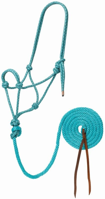 Weaver Diamond Braid Rope Halter with Lead