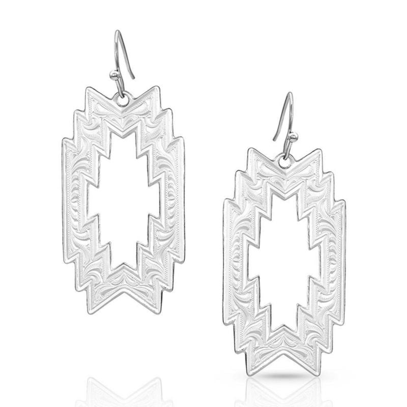 Montana Silversmiths Thunderstorm Geometric Earrin