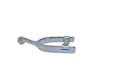 Metalab Mens Stainless Steel Roping Spur Brn