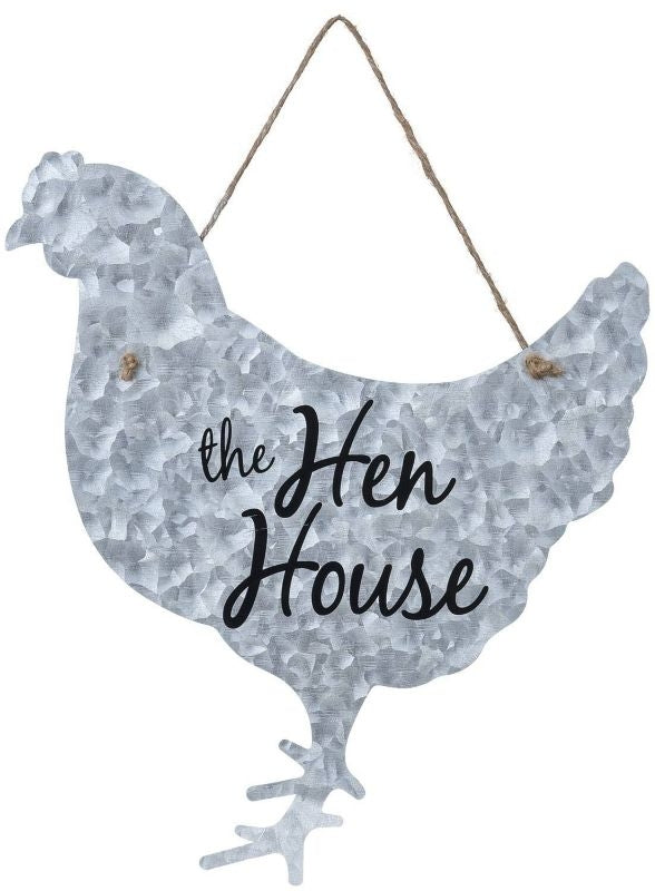 Gift Corral Metal Chicken Sign