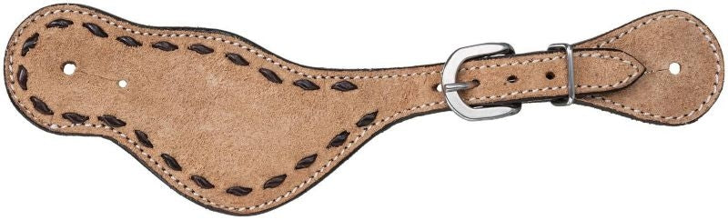 Tough1 Kirby Buckstitch Spur Strap Horse Roughout