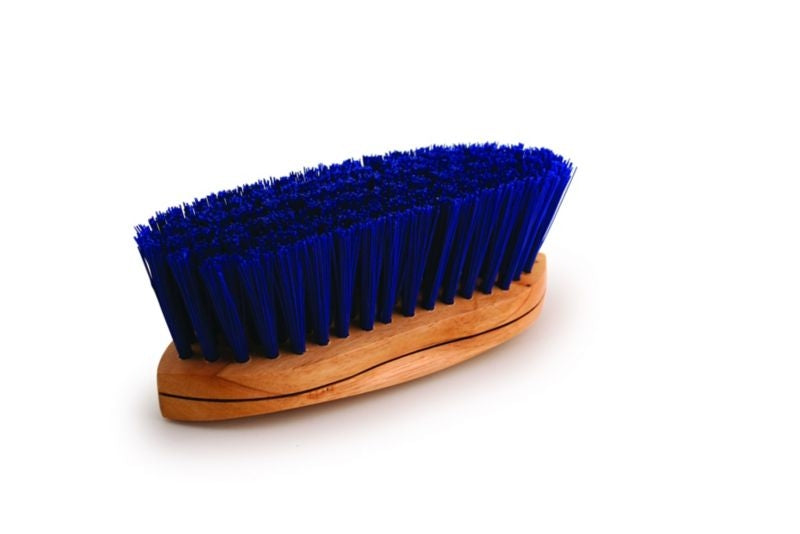 Legends Stiff Poly Curve Grooming Brush 81/4in Blu