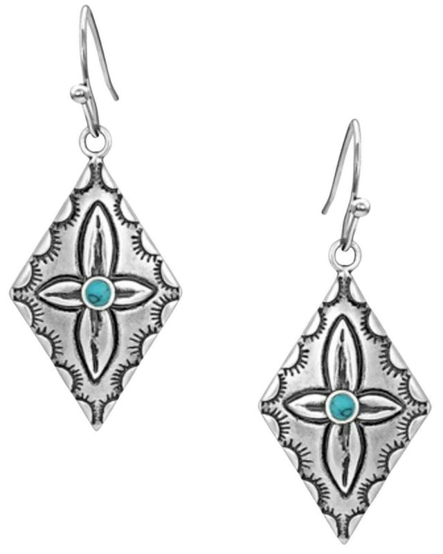 Montana Silversmiths Primally Etched Buffed Earrin