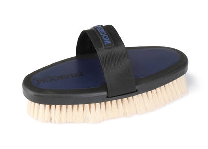 Ezi-Groom Grip Body Brush With Goat Hair