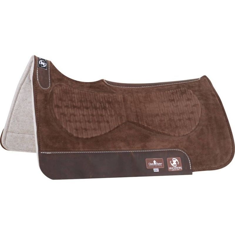 Classic Equine Zone Suede Top Saddle Pad 30" X 30"