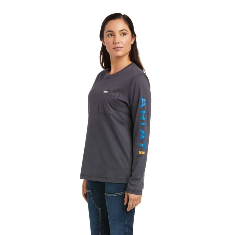 Ariat Ladies Rebar Workman Logo T-Shirt