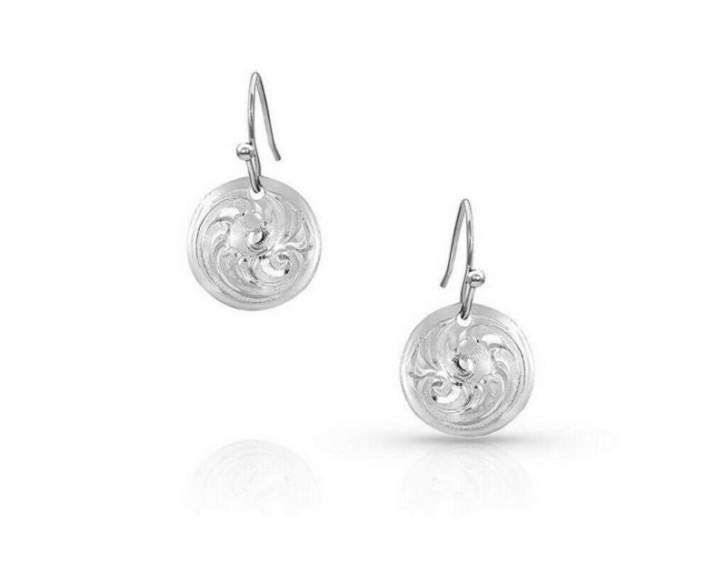 Montana Silversmiths Trailwinds Mini Concho Earrin