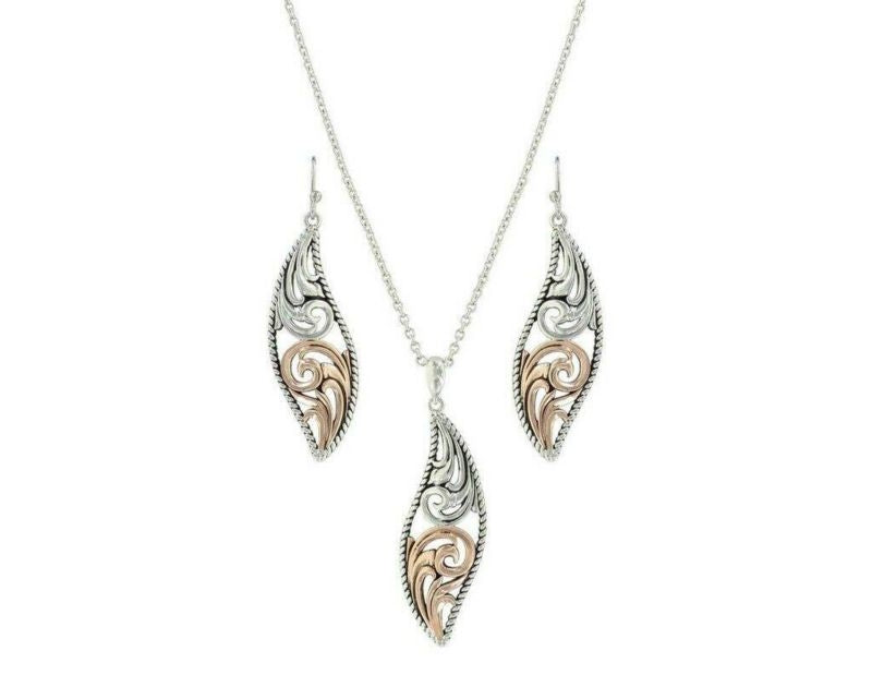 Montana Silversmiths Filigree Yin Yang Jewelry Set