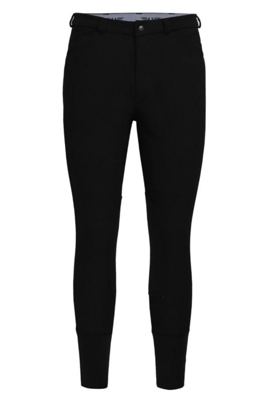 TuffRider Mens Long Ribb Knee Patch Breeches