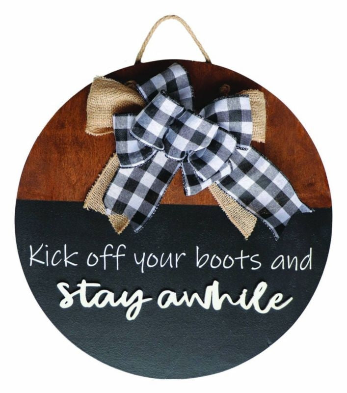 Kelley Kick Off Your Boots and Stay Awhile Door Ha