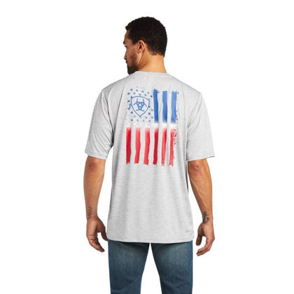 Ariat Mens Charger Vertical Flag Tee Shirt