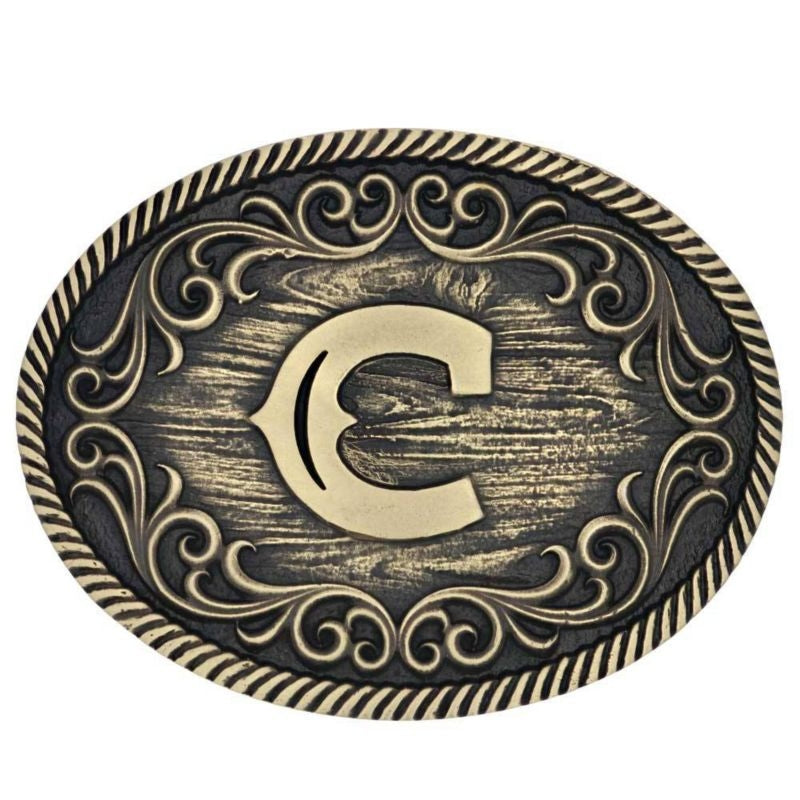 Montana Silversmiths Filigree Initial Attitude Bel