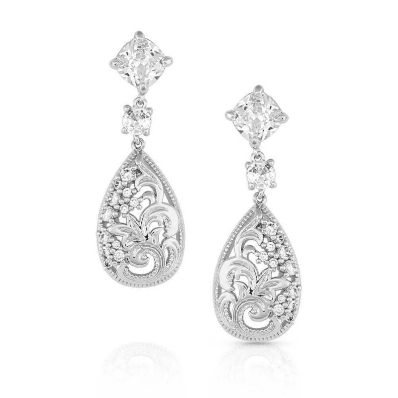 Montana Silversmiths Moonlight Garden Crystal Earr