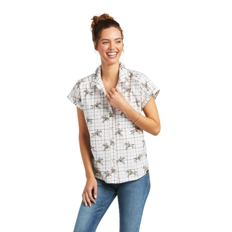 Ariat Ladies Zenith Shirt Large Gallop Check
