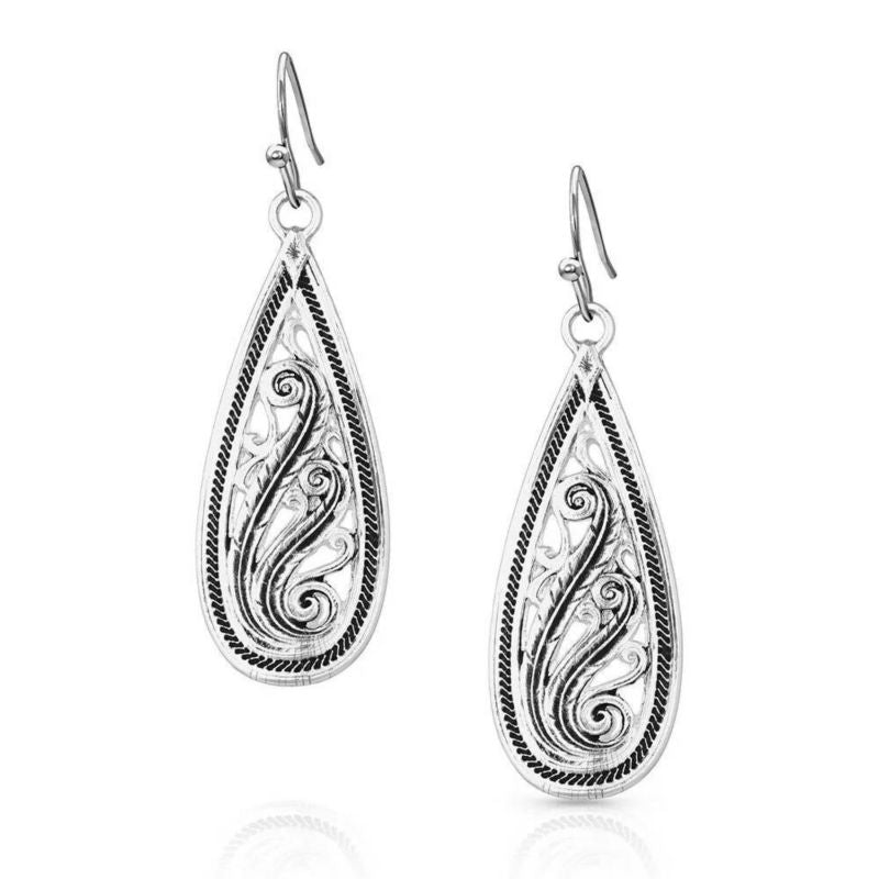 Montana Silversmiths Dancing Teardrop Filigree Ear
