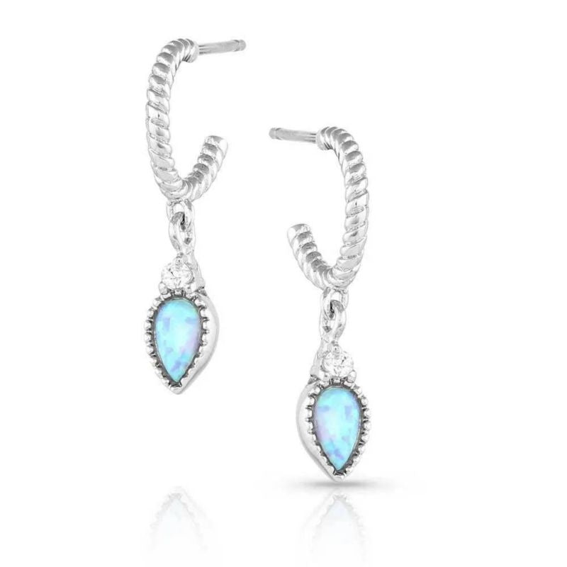 Montana Silversmiths Petite Charm Opal Earrings