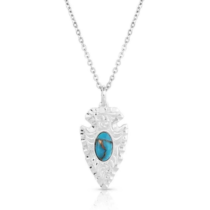 Montana Silversmiths Chiseled Arrowhead Turquoise