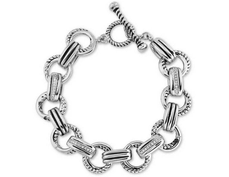 Montana Silversmiths CrisCross Link Crystal Bracel