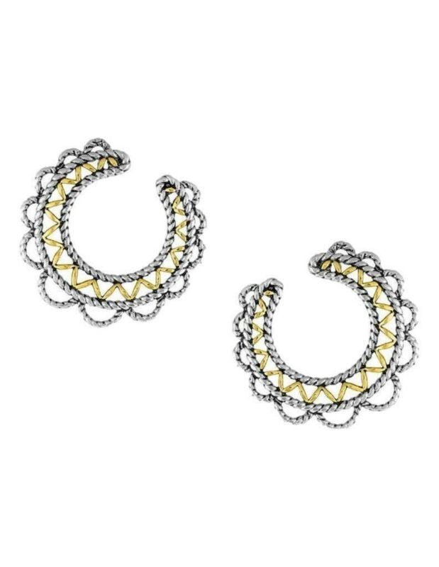 Montana Silversmiths Western Lace Hoop Earrings