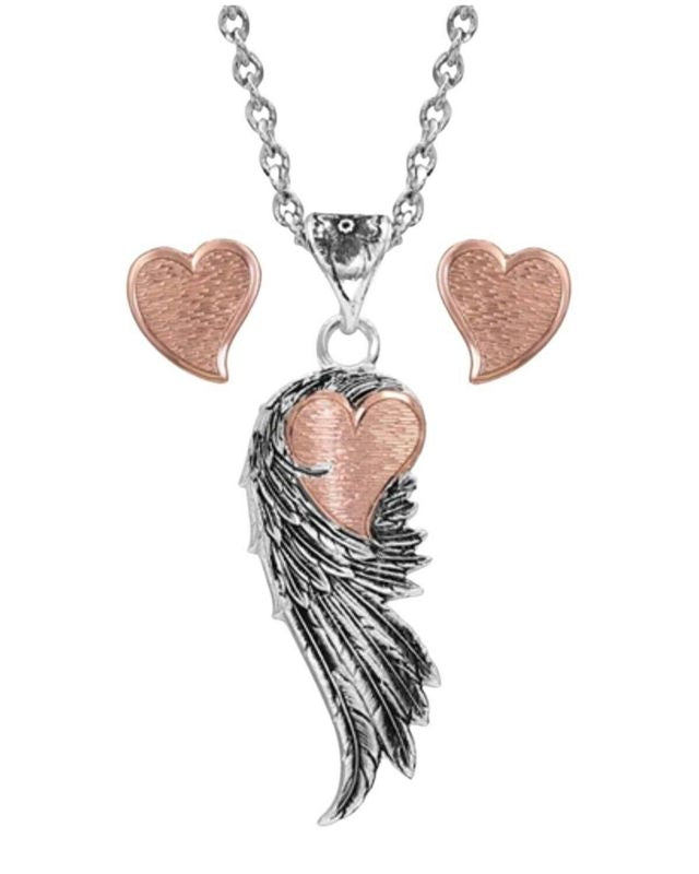 Montana Silversmiths Heart Strings Feather Jewelry