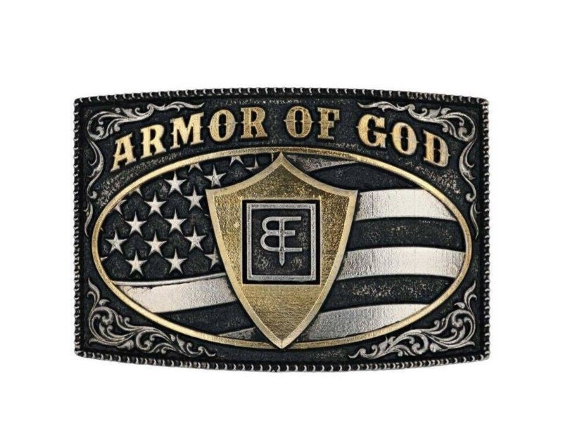 Montana Silversmiths Armor of God Warrior Belt Buc