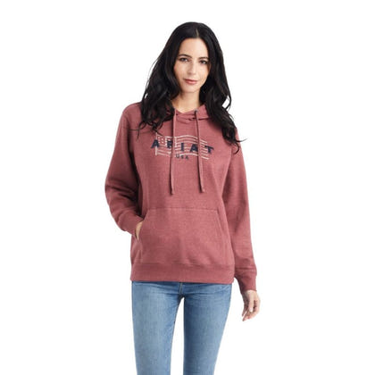 Ariat Ladies Real Usa Chest Logo Hoodie