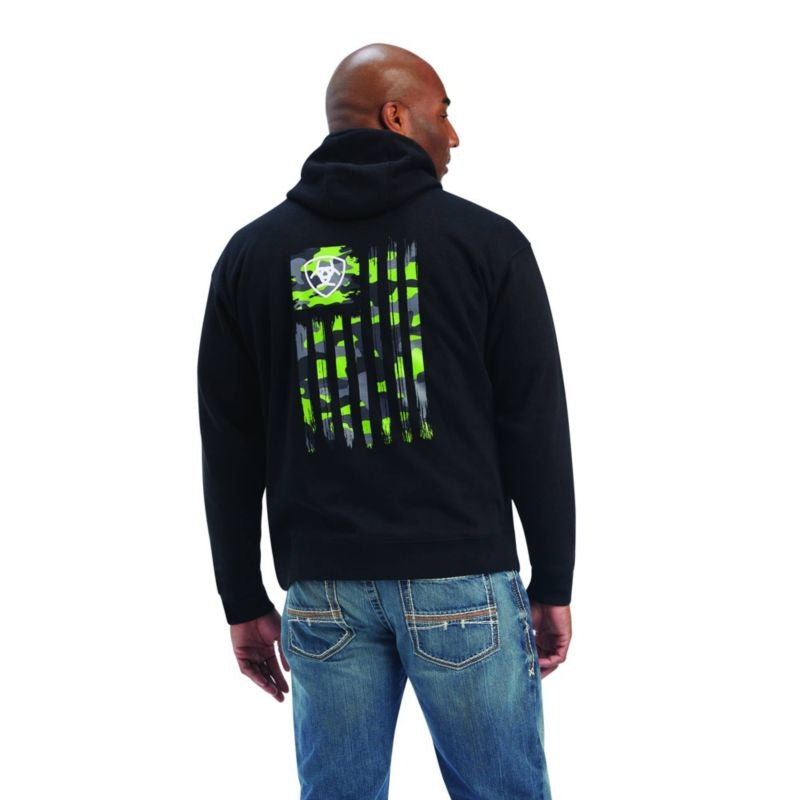 Ariat Mens Camo Flag Sweatshirt