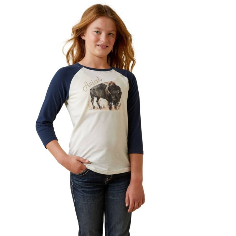 Ariat Kids Painted Buffalo Tee Shirt