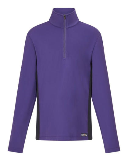 Kerrits Kids Rail Side Quarter Zip Tech Top - Soli