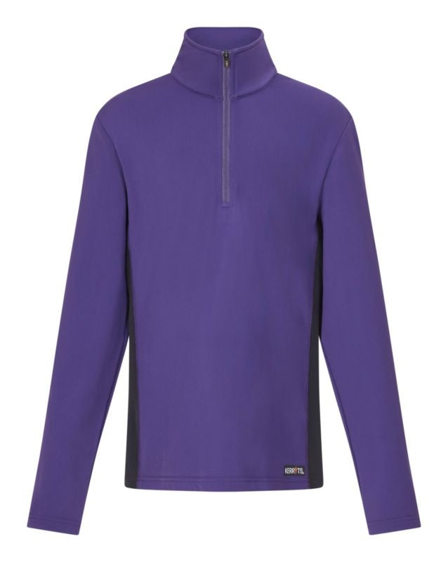 Kerrits Kids Rail Side Quarter Zip Tech Top - Soli