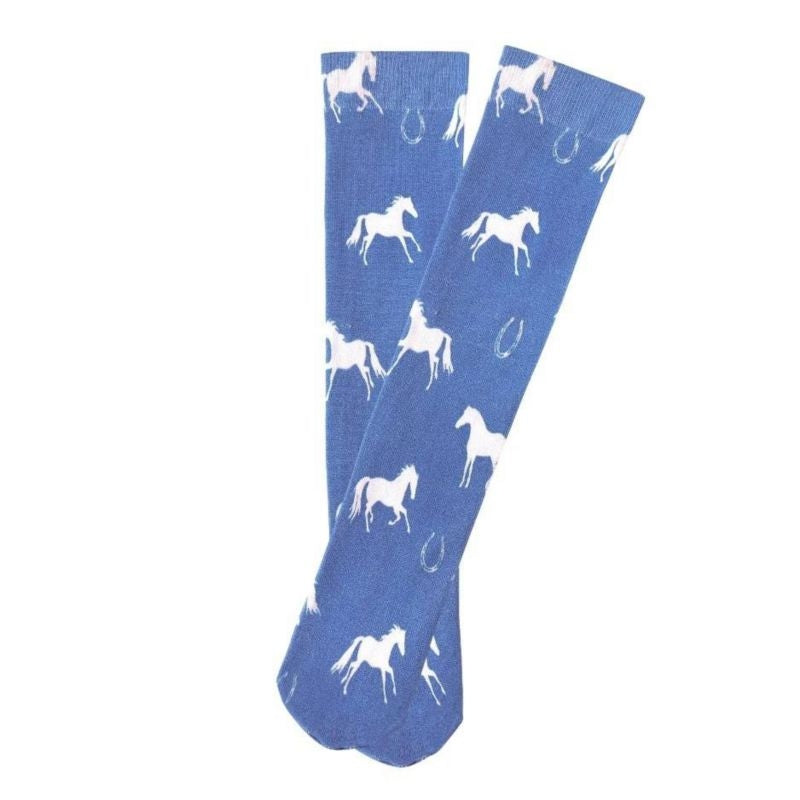 AWST Intl Kids Lila Horses and Horseshoes Socks