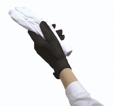 Ovation Sport Cotton Pebble Gloves LG Black