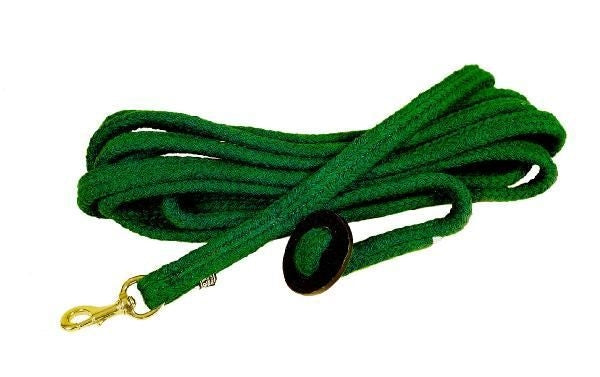 Tory Flat Braided Rope Lunge Brass Snap 25Ft Blk