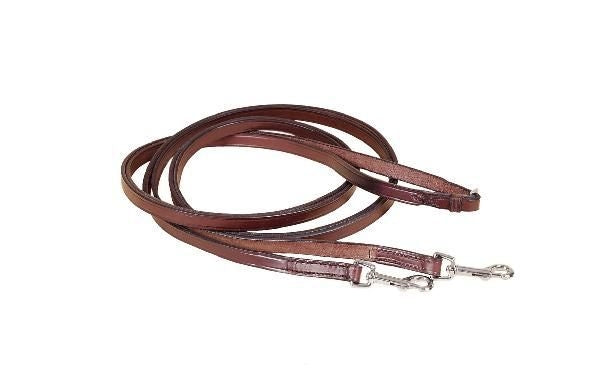Tory Lthr Flat Lthr Draw Reins 5/8Inx141/2Ft Hav