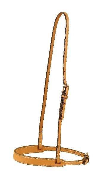 Tapering Dbl/Stitch Leather Caveson Horse Blk/Gry