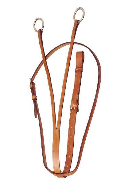 Tory Bridle Leather Running Martingale Bk/Gry