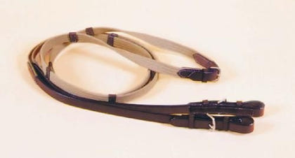 Tory Web Rein Hand Stops 60In Oak Leathertan Web