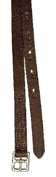 Kids Hvy English Bridle Stirrup Leather 3/4X36 Brn