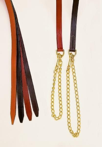 Tory 1In Single Ply Lead - Brass Chain Oakbark