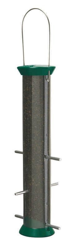 Droll Yankees Metal Thistle Feeder Green