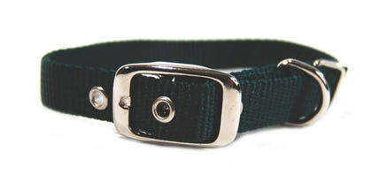 Single Nylon Dog Collar 2x0.25x0.25 Black