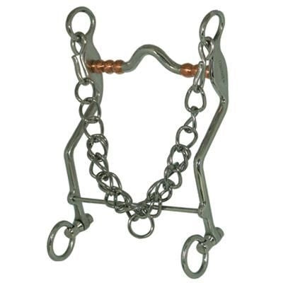 Low Port Paso Fino Bit with Copper Rollers 4.75