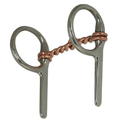 Coronet Half Cheek Twist Copper Mouth Mini Bit 3.5